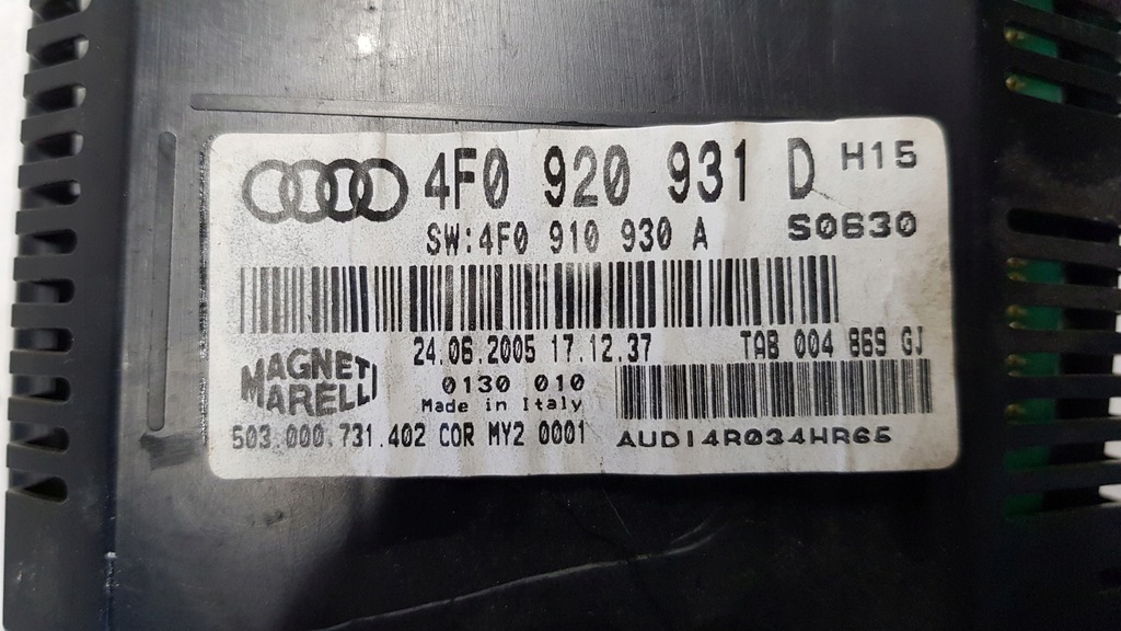 фото №9, Счетчик audi a6 c6 3.0 tdi 4f0920931d