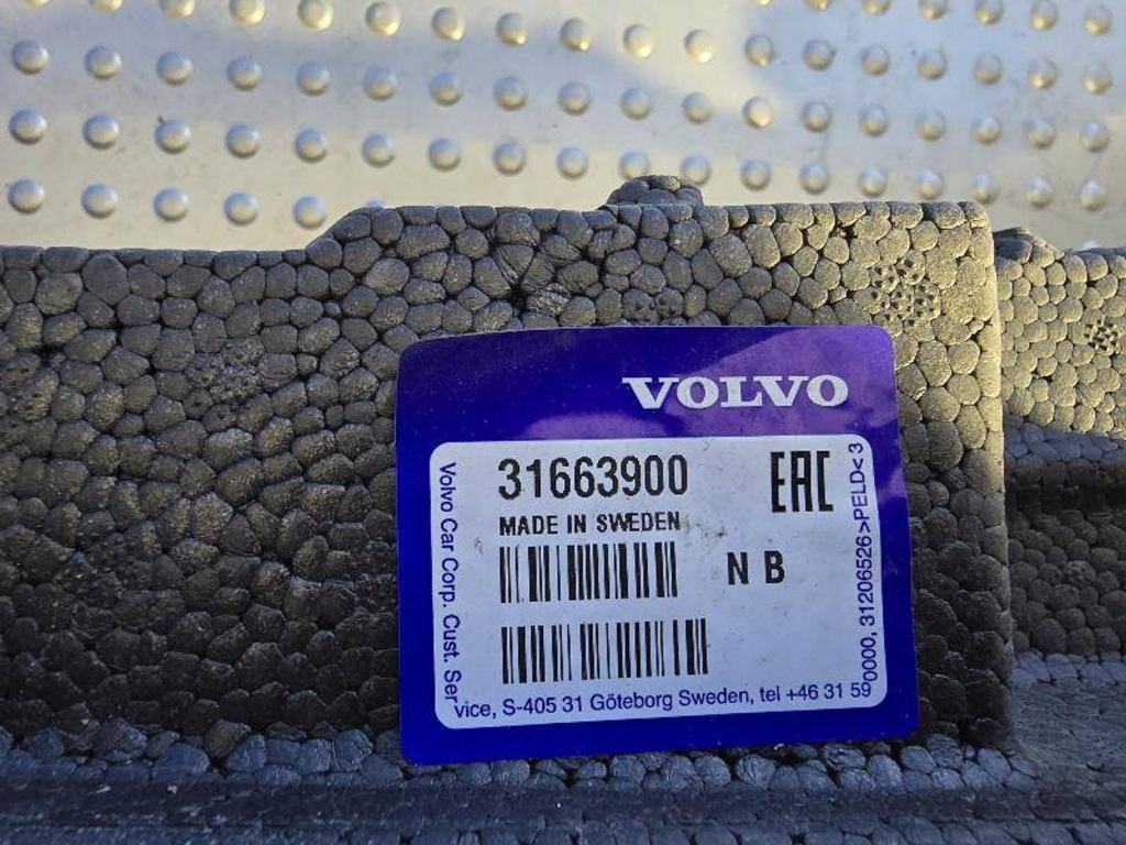 Volvo xc90 2 рестайлинг  19- 31663900 абсорбер пена бампера передний перед Оригинал
