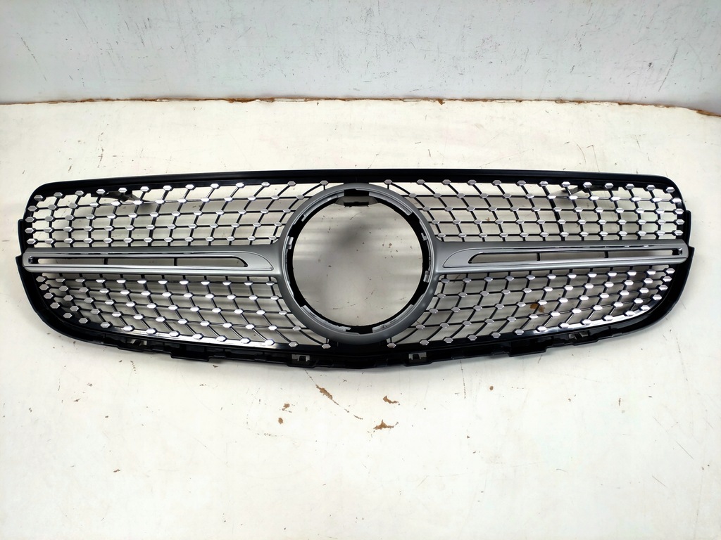 фото №7, Решётка радиатора решётка радиатора бампера mercedes glc x253 2015-19r silver bez kam