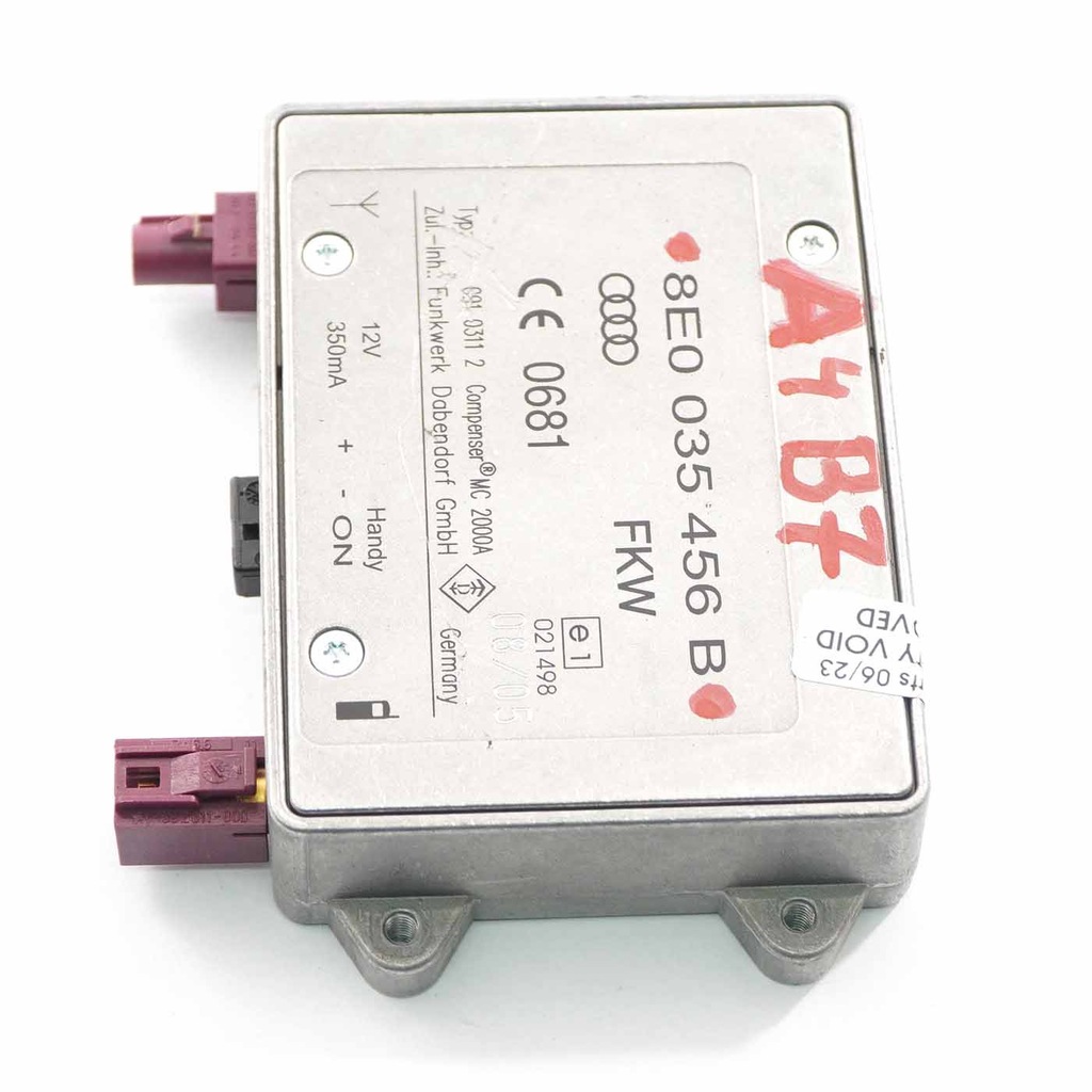 фото №11, Audi a4 b7 підсилювач антени 8e0035456b