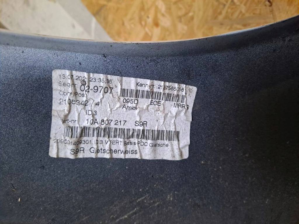 фото №8, Бампер перед передний vw id3 id.3