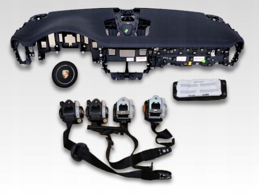 фото №1, Porsche macan панель приладів подушки безпеки ремені комплект подушка безпеки