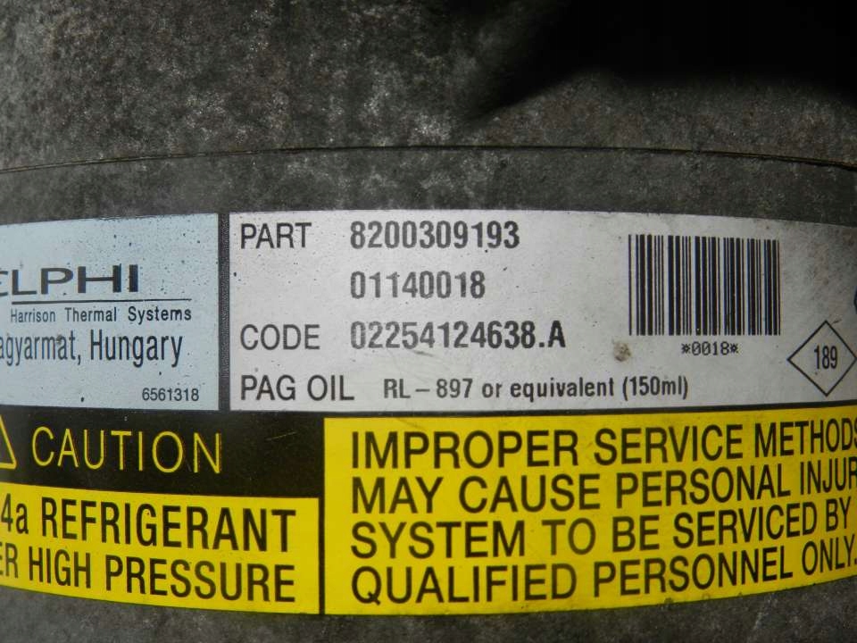 фото №5, Компрессор кондиционера renault nissan 8200309193