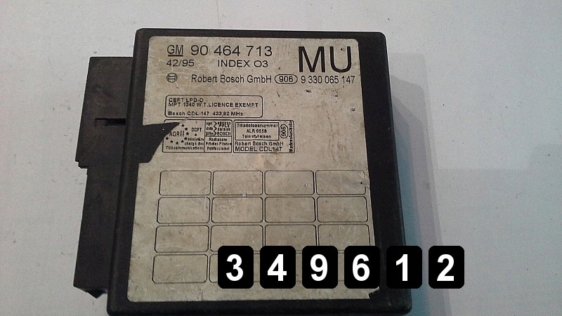 фото №1, 1998 opel vectra ecu 90464713