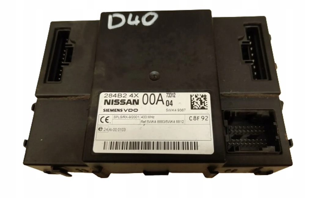 фото №1, Nissan navara d40 pathfinder r51 модуль комфорта 284b2-4x00a