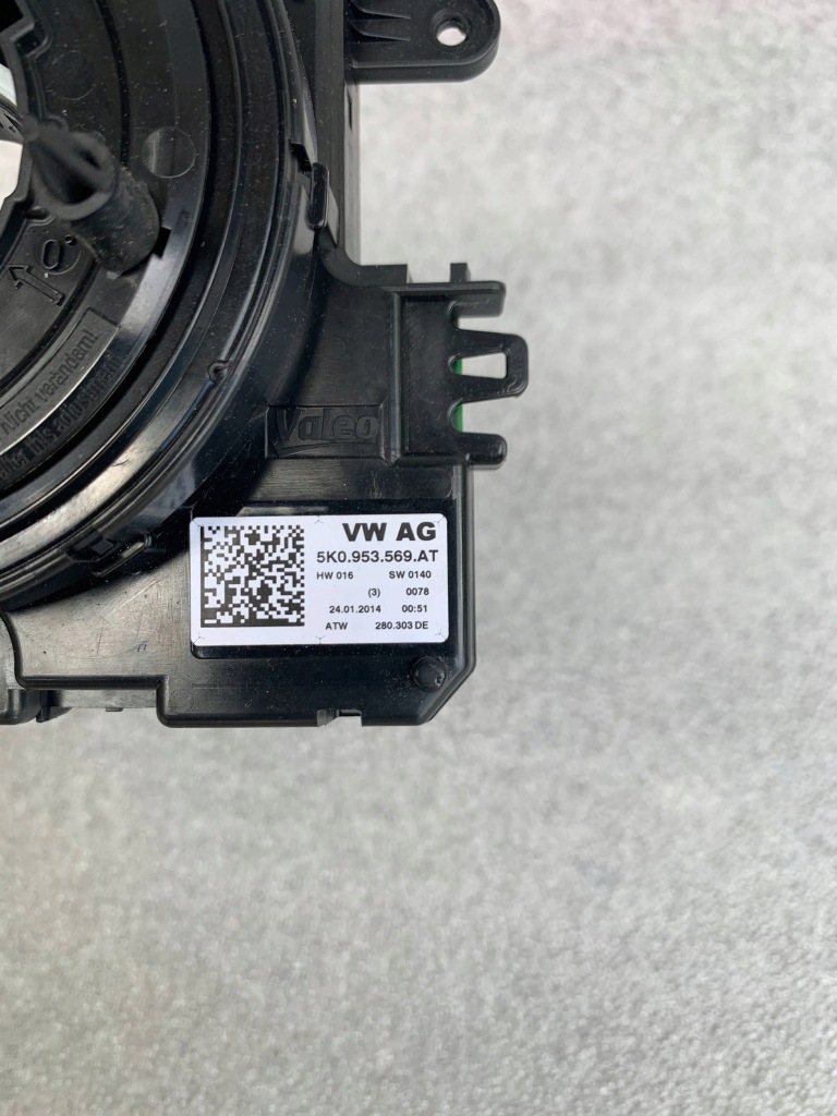 фото №6, 5k0953569at vw seat skoda лента шлейф подушка безопасности оригинал исправна