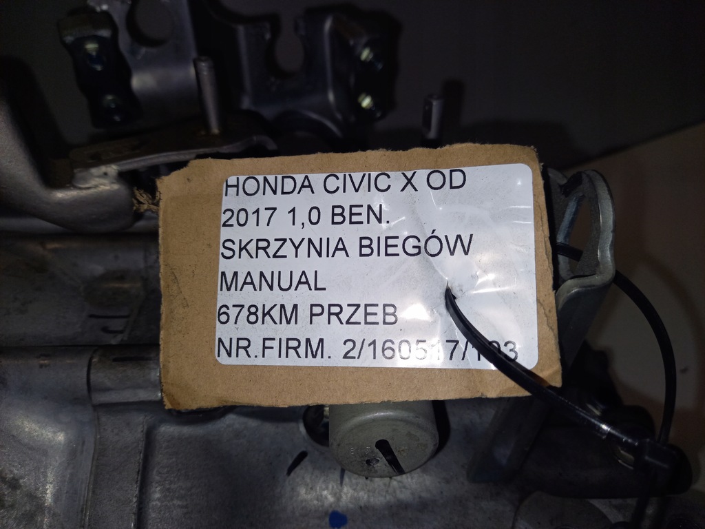 фото №7, Honda civic x od 2017 1.0 b коробка передач w3b e5cb передач механічна коробка передач малий пробіг