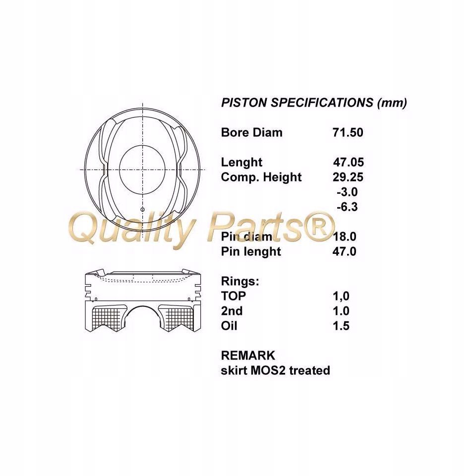 фото №1, Iap quality parts 100-17009 поршень