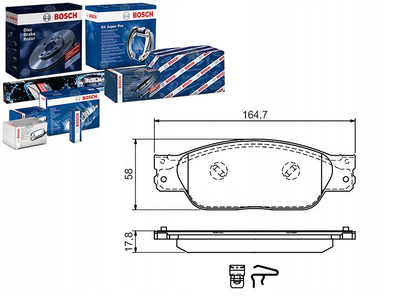 фото №1, Тормозные колодки тормозные jaguar перед s-type 03- bosch