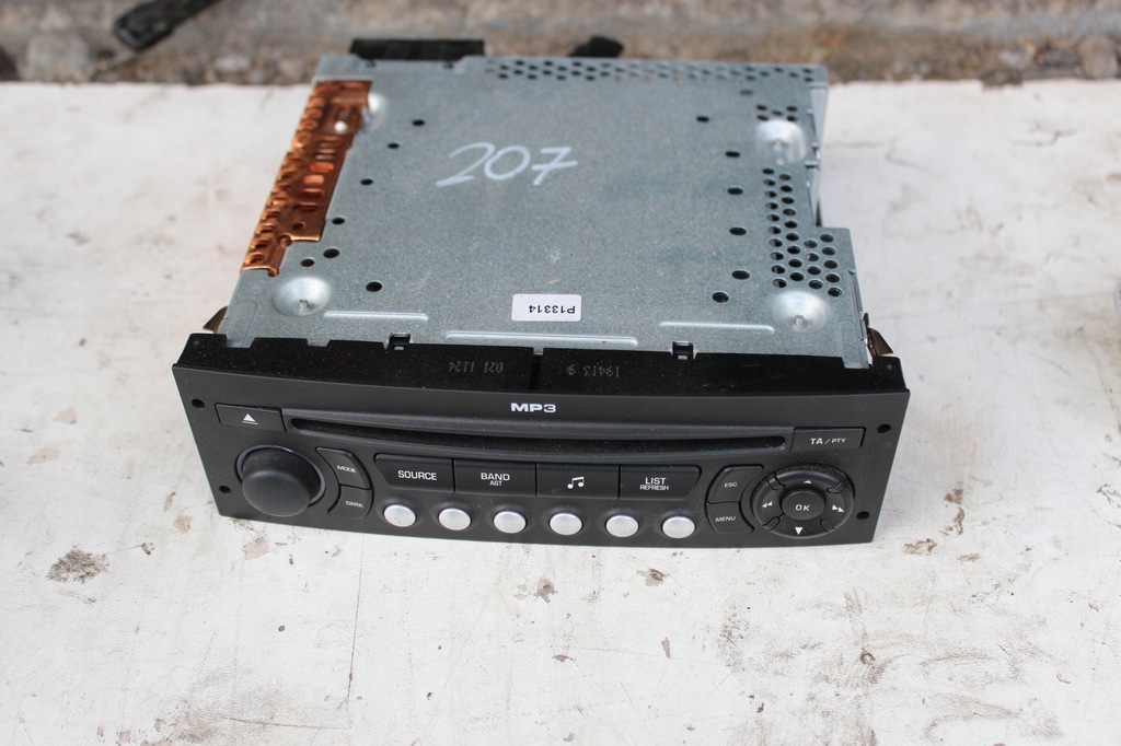 фото №1, Peugeot 207 радио оригинал cd mp3