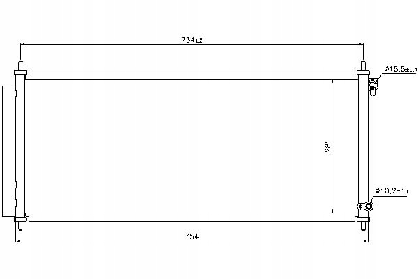 фото №1, Конденсатор радіатор кондиціонера nissens +gratisy
