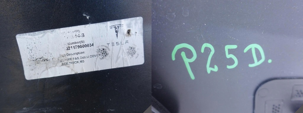 Tesla model 3 17- бампер перед 6xpdc Оригінал