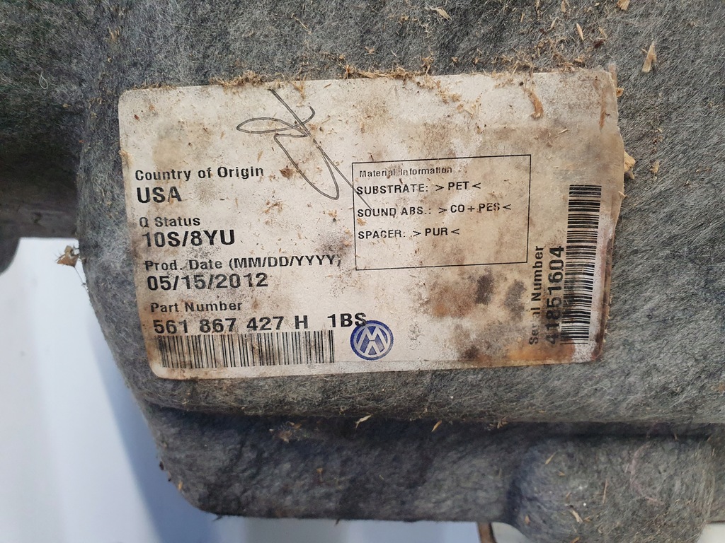 фото №9, Vw passat b7 usa 11-16 обшивка обивка левая багажника