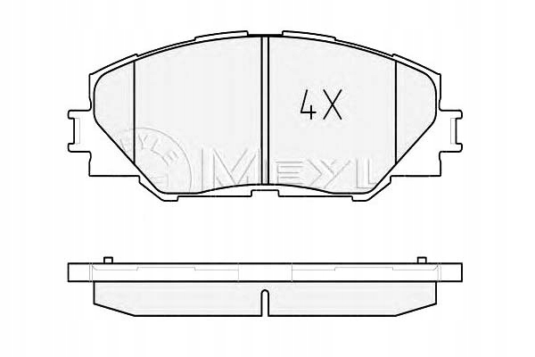 фото №1, Meyle гальмівні колодки гальмівні toyota перед rav4 iii 2,0b