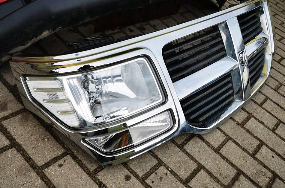 фото №5, Dodge nitro решітка радіатора решітка радіатора рамка хром лампи демонтаж
