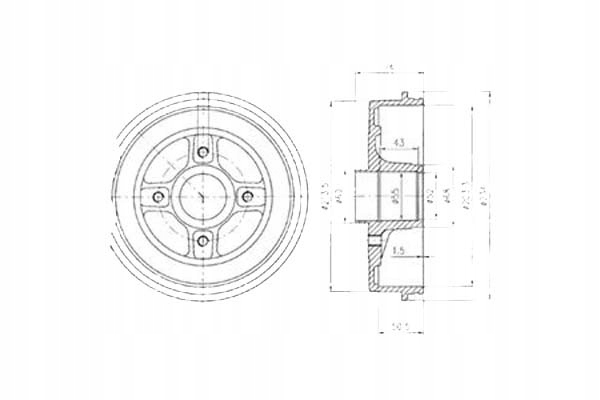 фото №1, Delphi bf423 барабан тормозной
