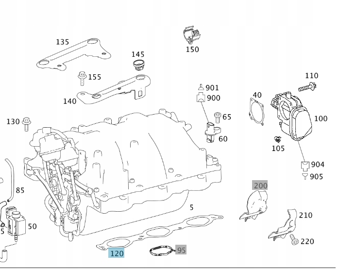 Купити Оригінальна прокладка kol ss l mercedes m 272