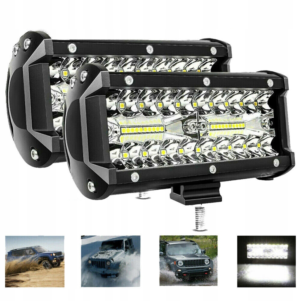 фото №14, Лампа робоча автомобільний протитуманна фара 120w led 2szt