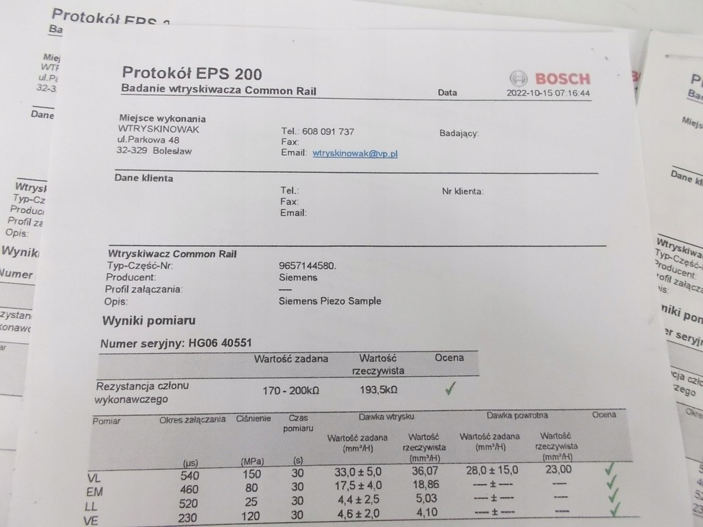 фото №8, Форсунки форсунки volvo c30 s40 v50 ford focus rok 06-10 d4204t