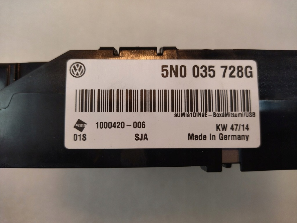 фото №10, Модуль блок керування interejs skoda оригінальний номер 5n0035342f