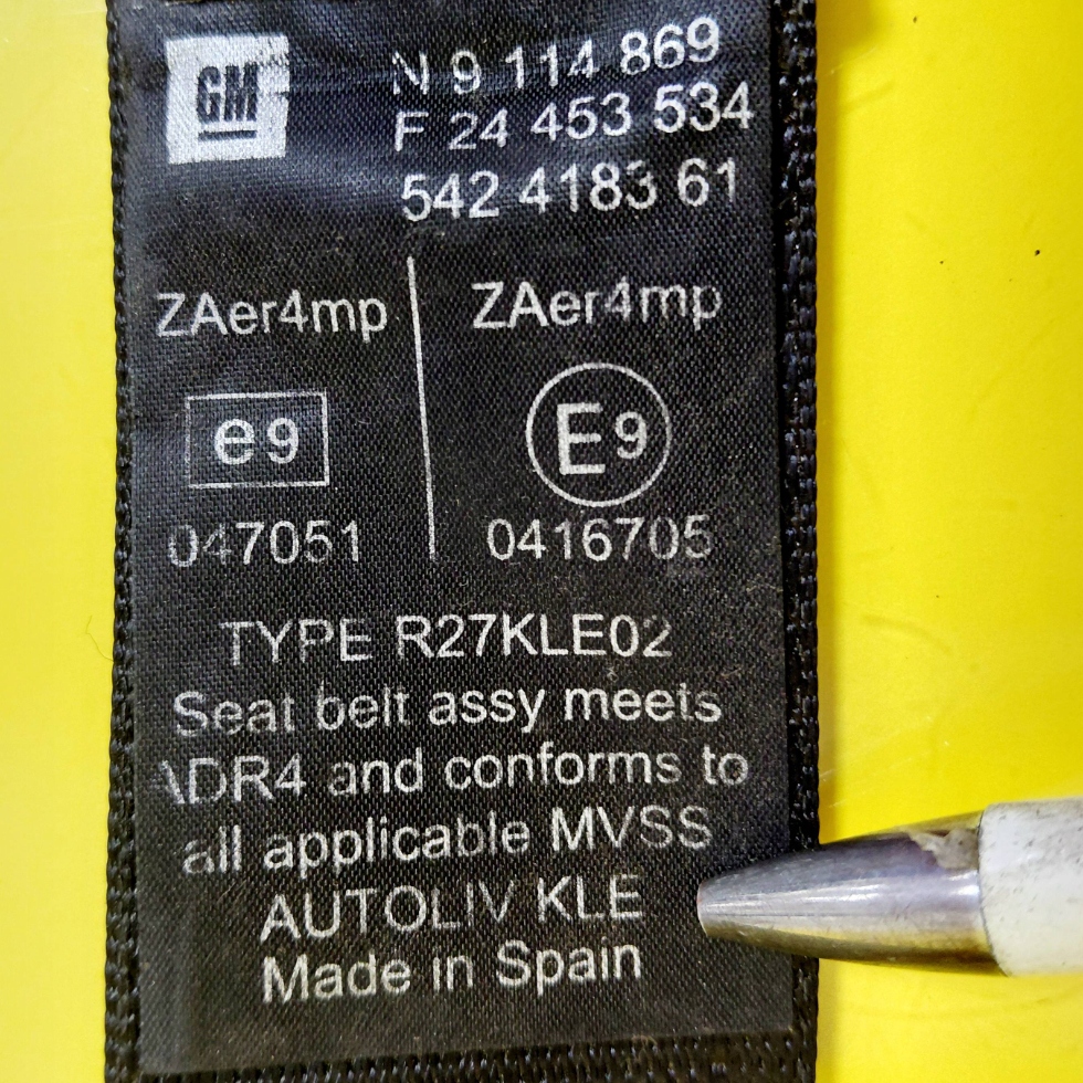 фото №11, Pas безопасности левый перед opel combo c 542418361 nr1793