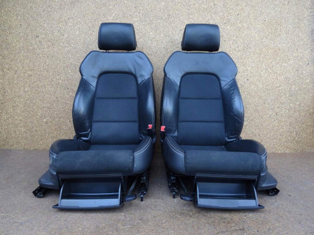 Audi a3 8p 8p3 3d s-line lift оббивка сидіння заднє сидіння сітка oparć бардачки Оригінал