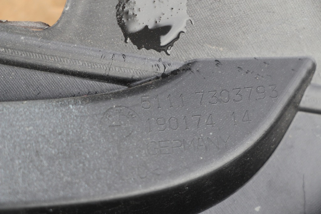 фото №7, Bmw x3 e84 направляющая кронштейн противотуманной фары левая правое бампера перед