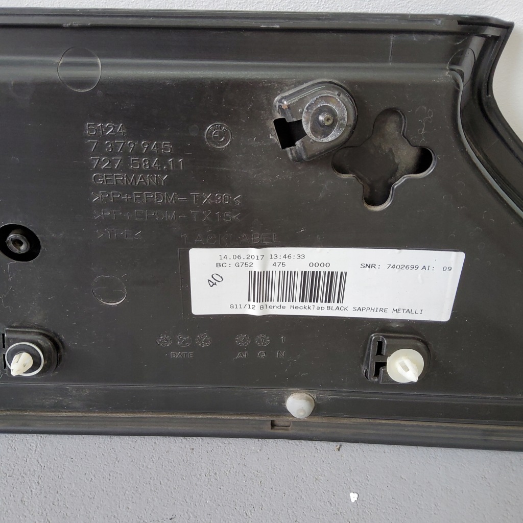 фото №6, Bmw g11g12 накладка накладка klapy7379945 хром молдинг, значок, лампа набір