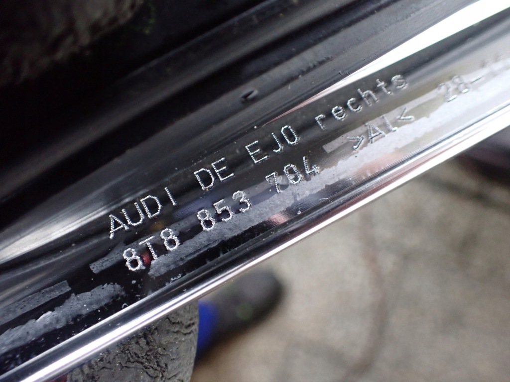 фото №11, Молдинг крыша хром audi a5 8t sportback eu правая 8t8853704 8t8853703