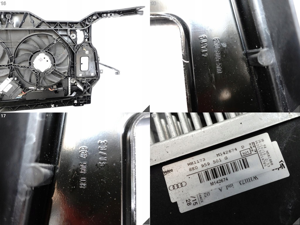 фото №14, Audi a5 s5 8t0 lift 11-16 усилитель pas радиатор вентилятор 2.0tdi 14km