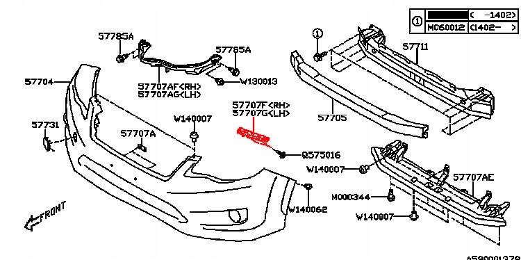 фото №9, Subaru xv 11-17 напрямна бампера лівий передній