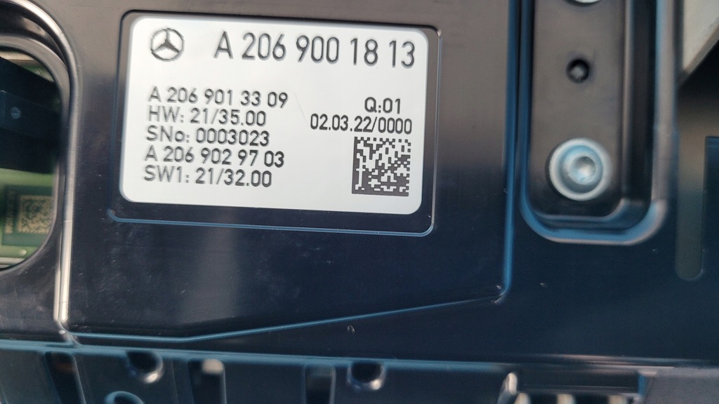 фото №14, Mercedes w206 22r экран счетчик приборы дисплей навигация a2069001813