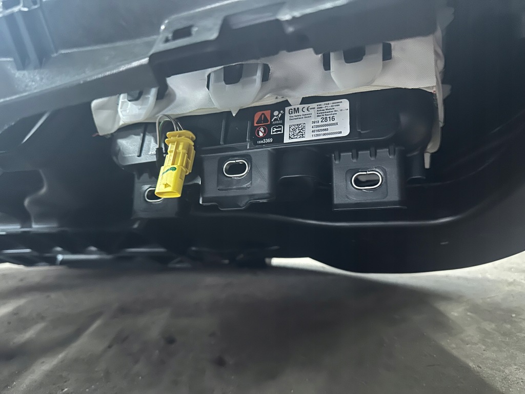 фото №4, Opel astra k v консоль панель приладів приладова подушки безпеки ремені оригінал