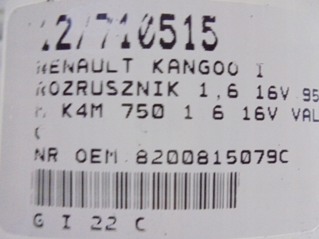 фото №8, Renault kangoo i стартер 1,6 16v