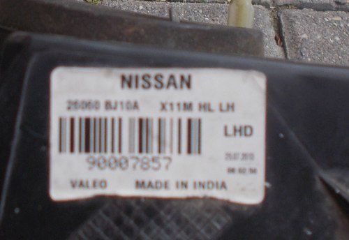фото №11, Nissan nv200 09+ левая передняя лампа оригинал europa