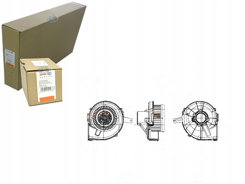 фото №1, Behr hella вентилятор воздуходувка behr hella 6q282001