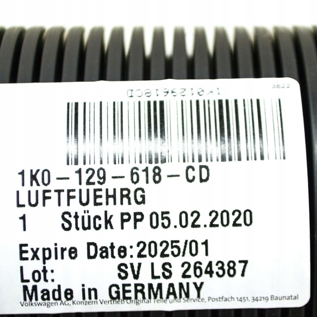 фото №9, Напрямна повітряний vag volkswagen cc jetta beetle оригінальний