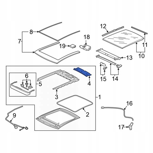фото №12, Vw arteon passat b8 молдинг панорамы 3g5877156