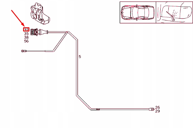 Купити Mb slk r170 headlamp омивач насос pin втулка housing a0055455426