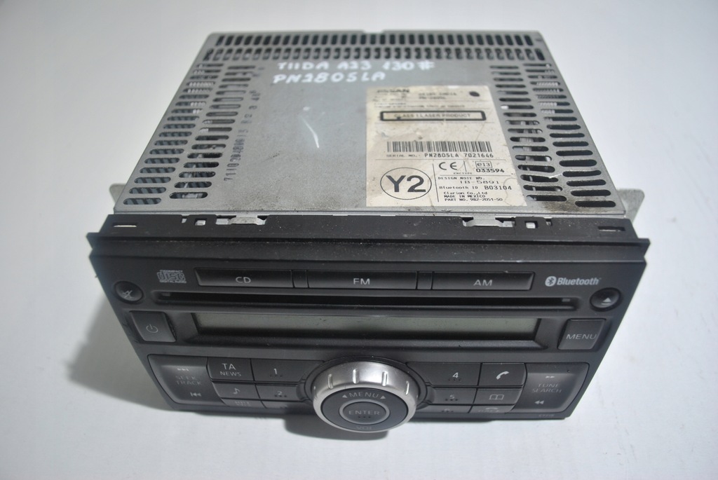 фото №1, Радиопроигрыватель cd nissan tiida 28185em01a
