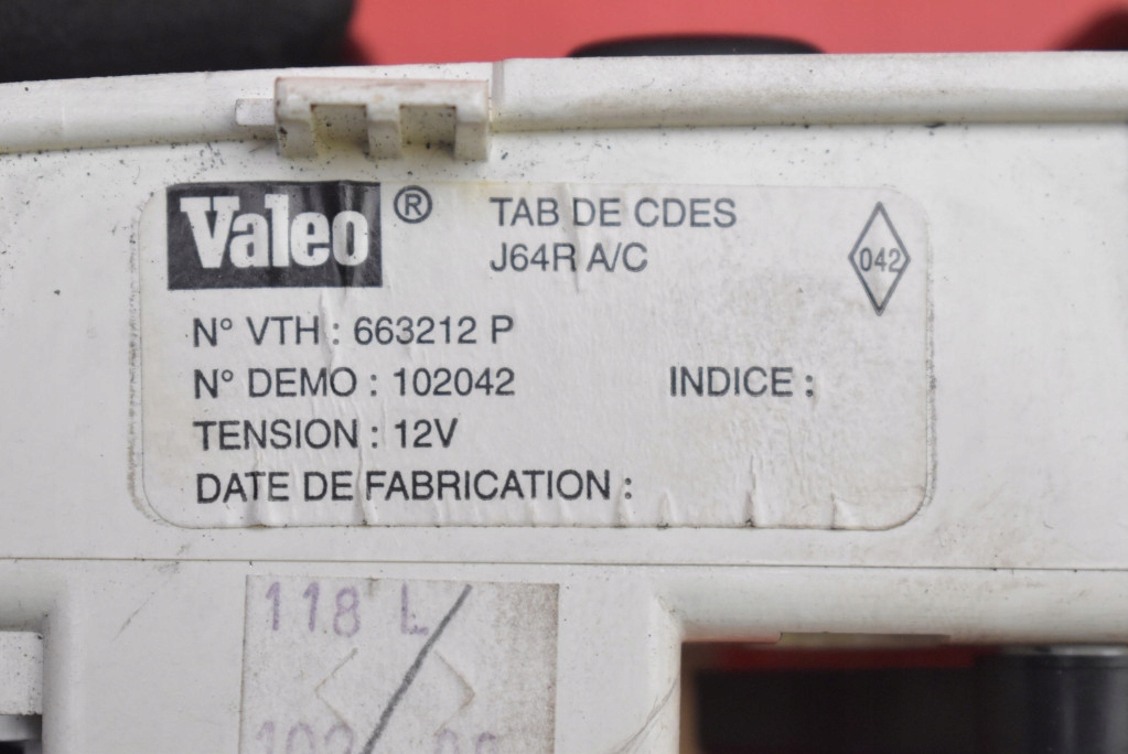 фото №7, Панель керування обдув кондиціонер 663212p renault megane scenic 1 i rx4 lift