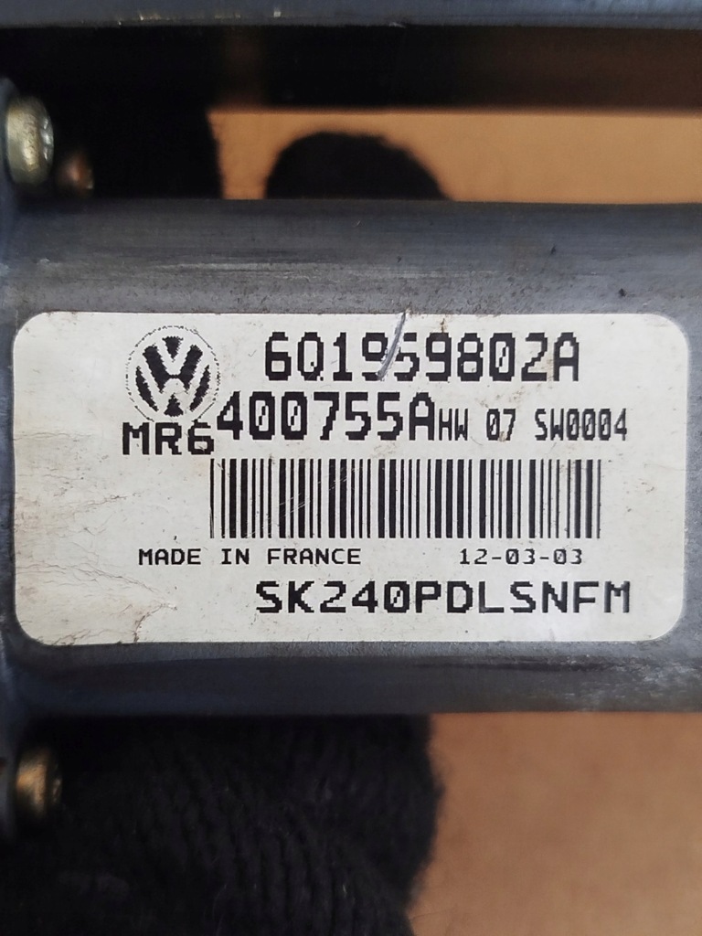 фото №5, Моторчик підйому скло правий перед skoda octavia i 6q1959802a