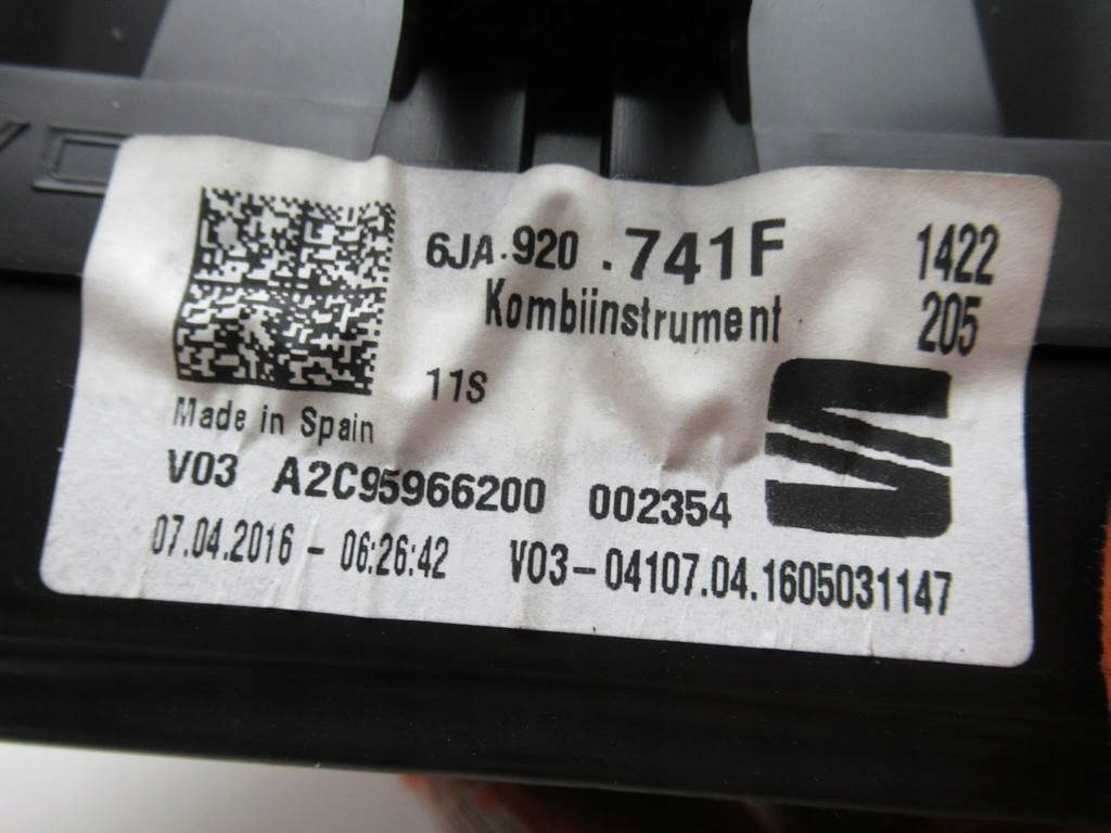 фото №6, Счетчик приборы seat toledo iv lift 6ja920741f