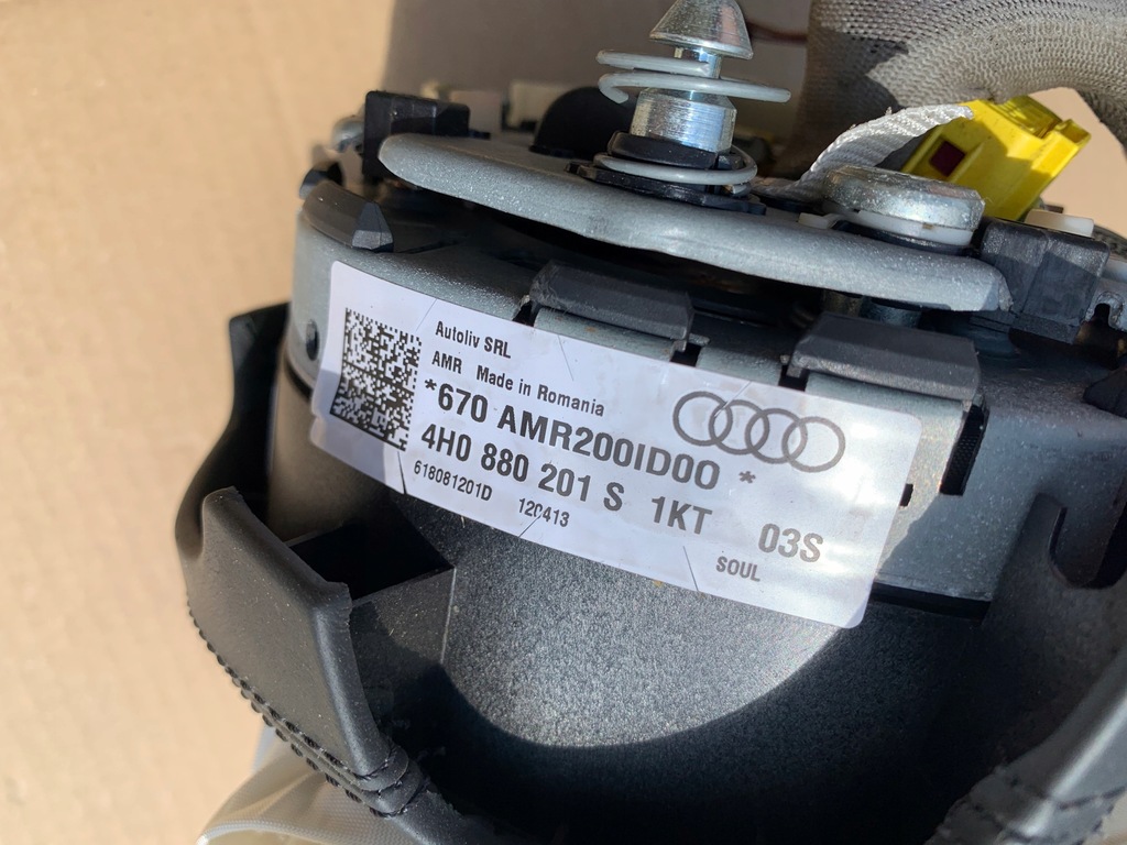 фото №5, Подушка безпеки подушка водія ліва audi a8 d4 4h0880201s оригінал шкіра