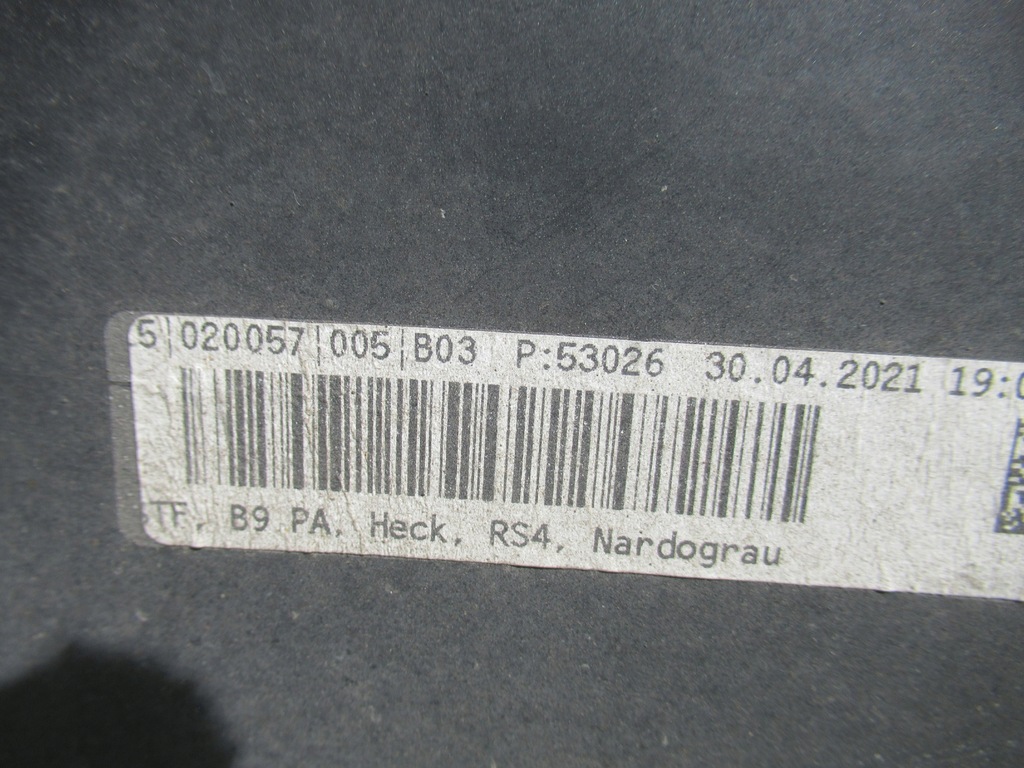 фото №13, Audi a4 rs4 b9 8w 8w9 lift 2020- 20- бампер задняя kombi avant 8w9807511ah