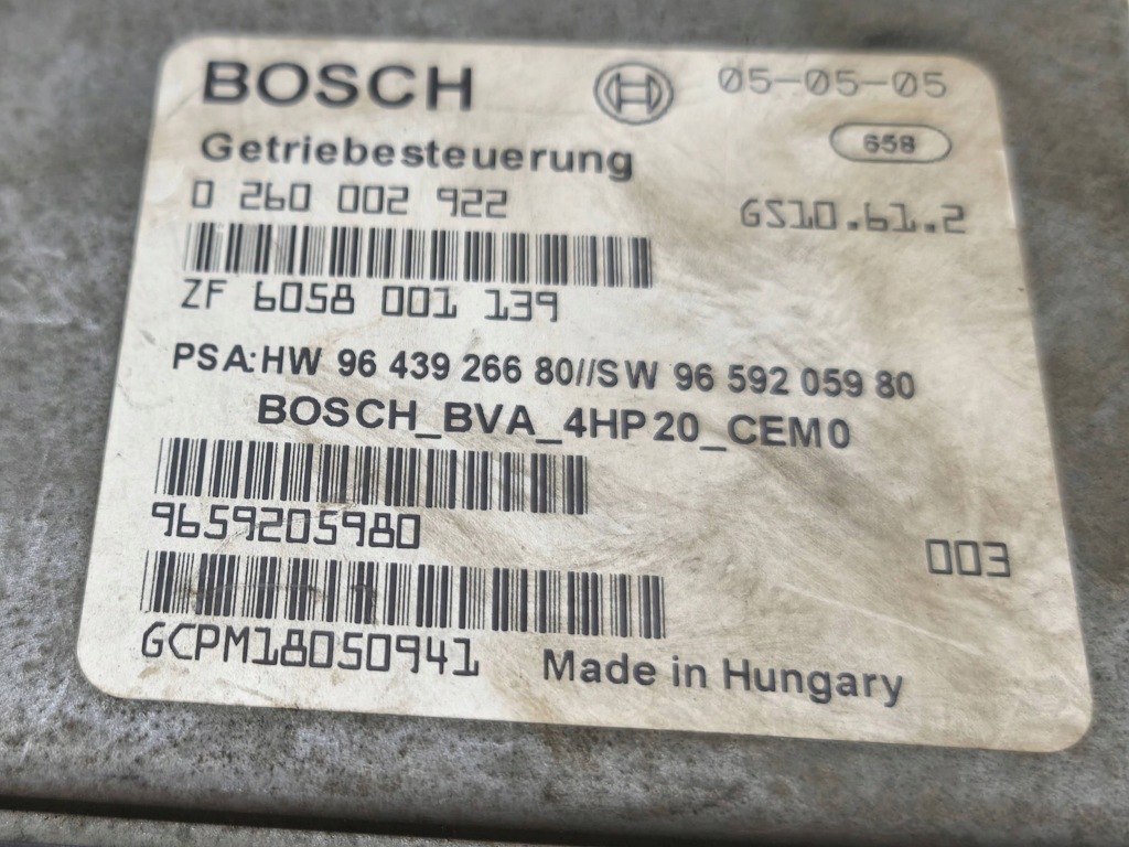 фото №8, 2004 peugeot 407 блок управления коробки передач 9659205980