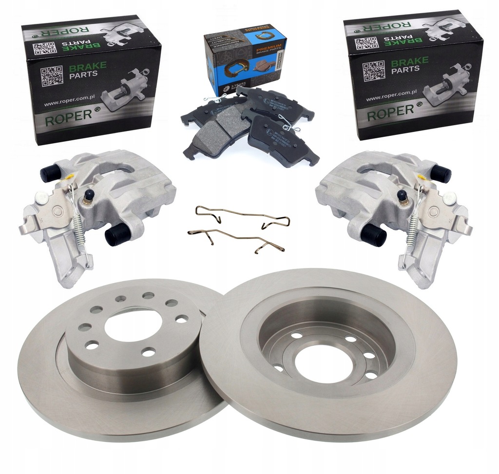 фото №1, Суппорты x2 задняя тормозные диски + тормозные колодки opel signum vectra c