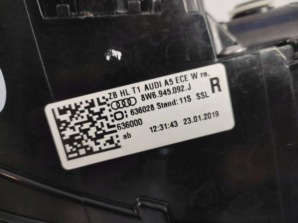 Audi a5 b9 8w 8w6 фара правый  задняя задний led 2016- Оригинал