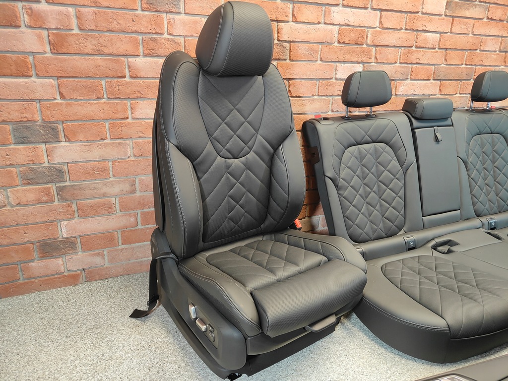 фото №11, Bmw x5 g05 lci оббивка сидіння обшивки m набір sport czarna шкіра europa