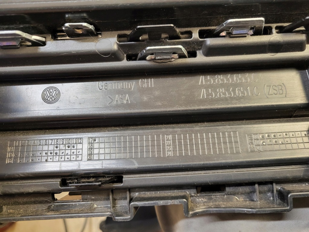 фото №14, Решётка радиатора радиатора решётка радиатора перед накладки хром vw multivan t6 vi оригинальный номер